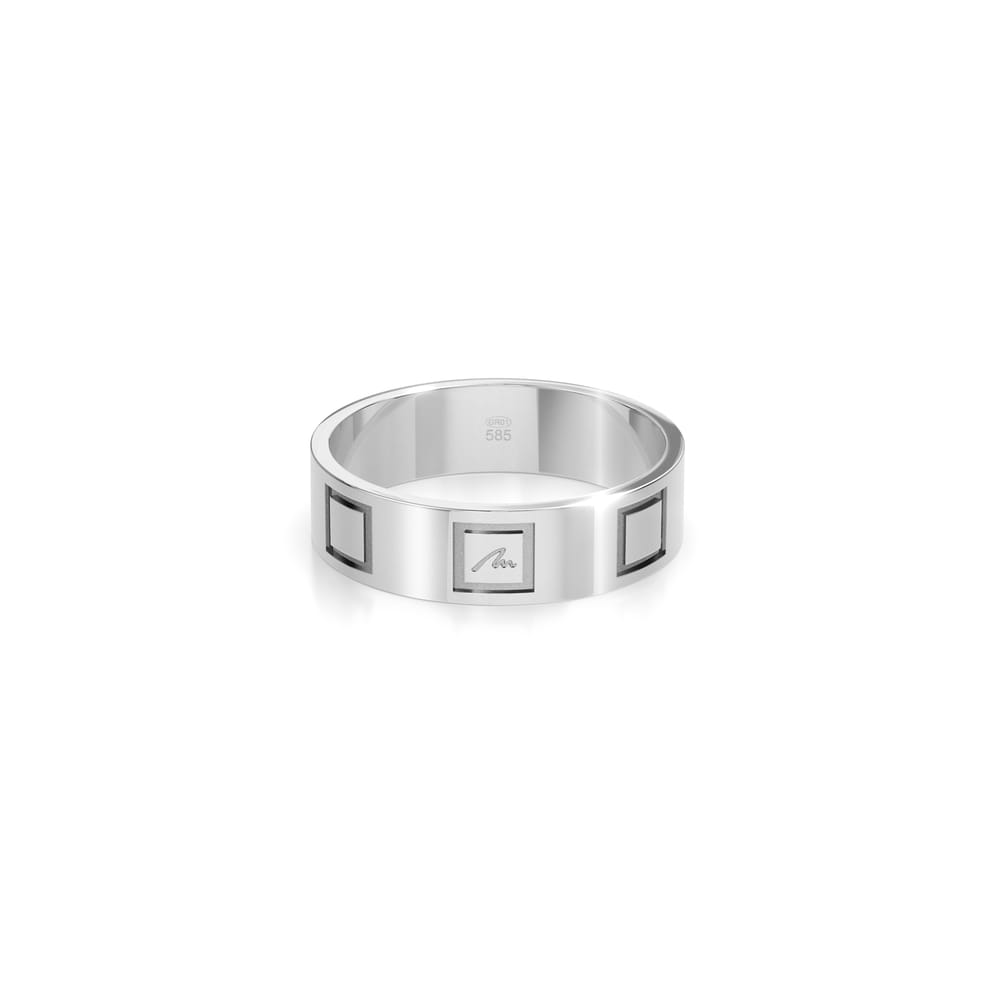 14 KT white gold King Slim ring