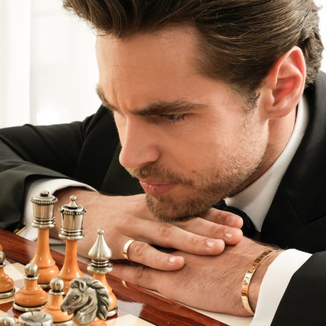 14 KT yellow gold King Slim ring