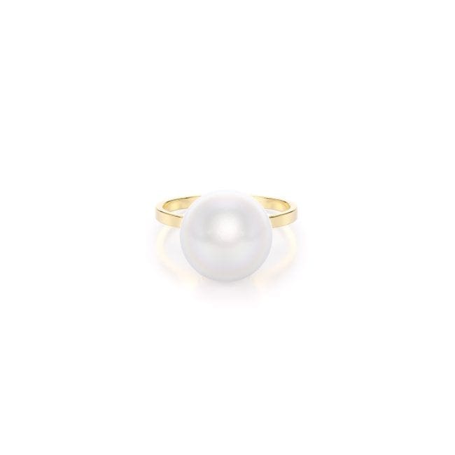 14 KT yellow gold Pearl ring