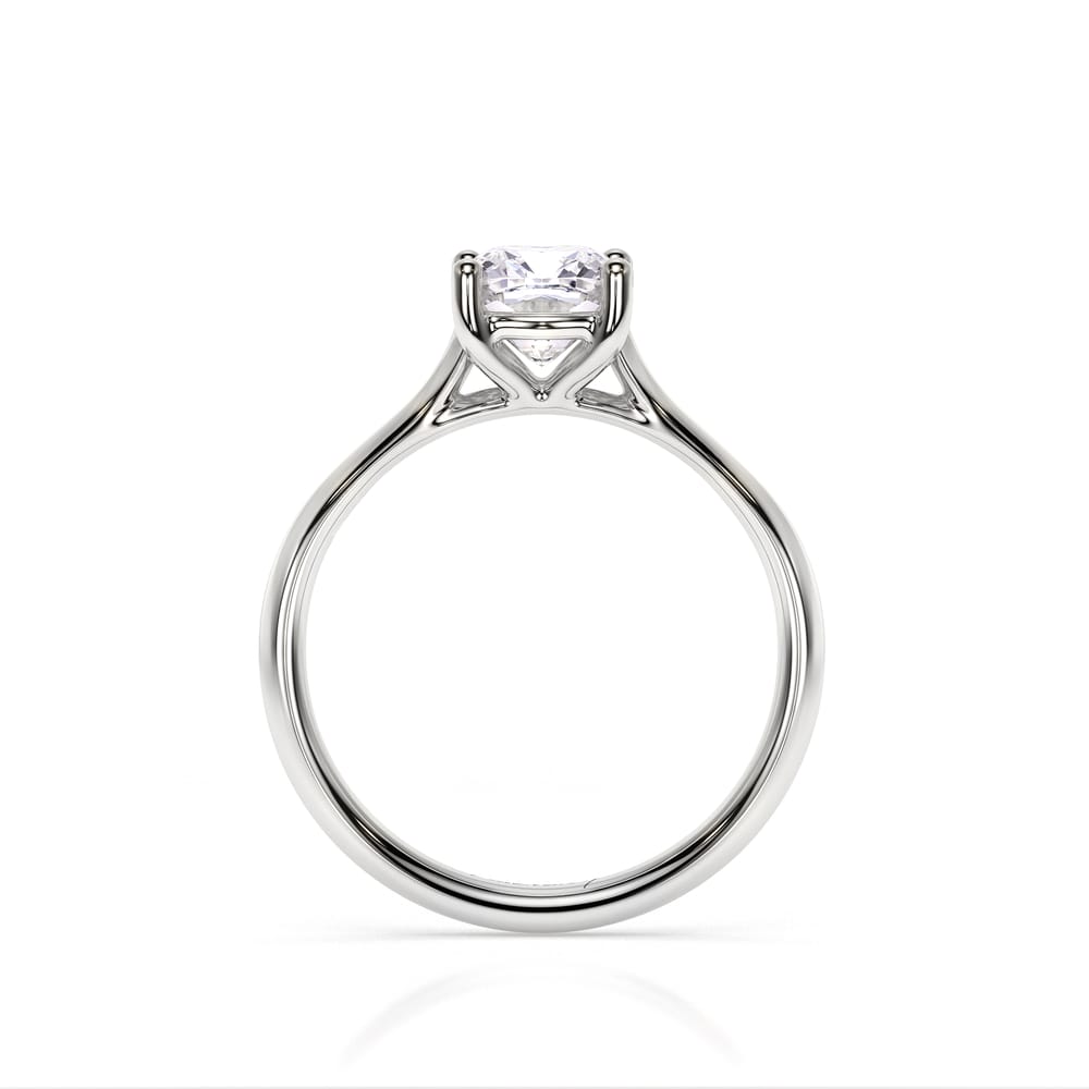 Inel de Logodna Classic Aur Alb 18 KT Cushion Cut LGD 1.00 CT