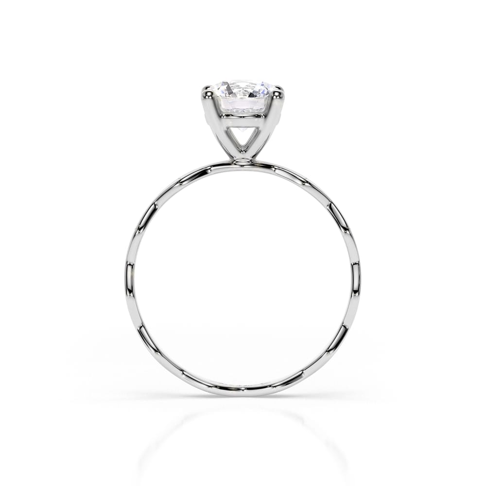 Inel de logodna Infinity Aur Alb 14 KT Round Cut 1.00 CT DVS1 LGD