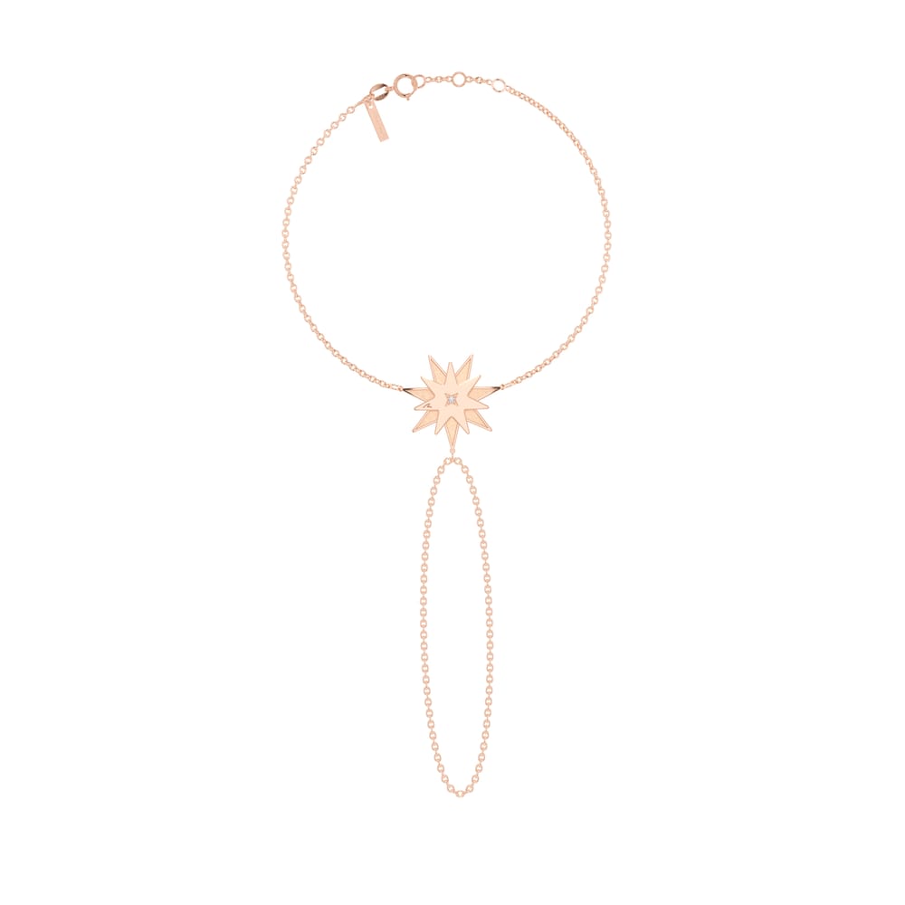 Bratara Luceafar, din aur roz 14 KT