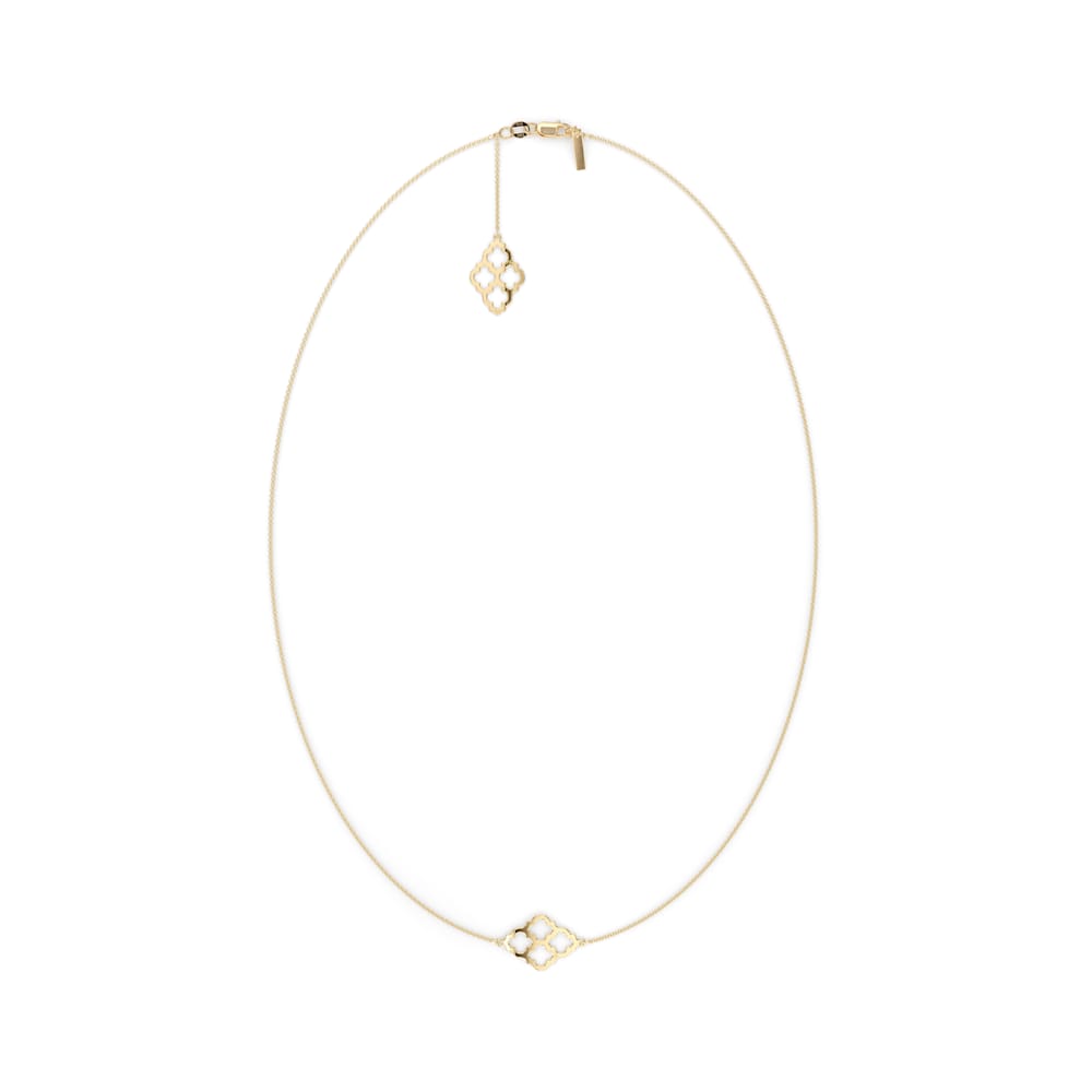 14 KT yellow gold Two Amal elements necklace