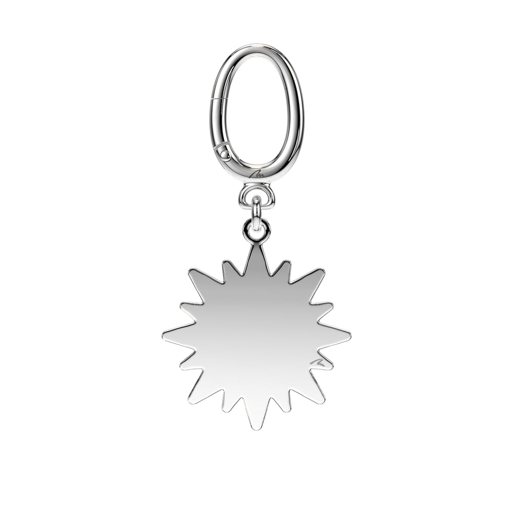 Breloc Soare, din alama placata cu paladiu