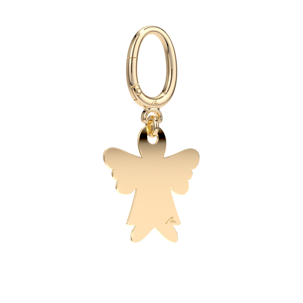 Breloc Inger, din alama placata cu aur galben