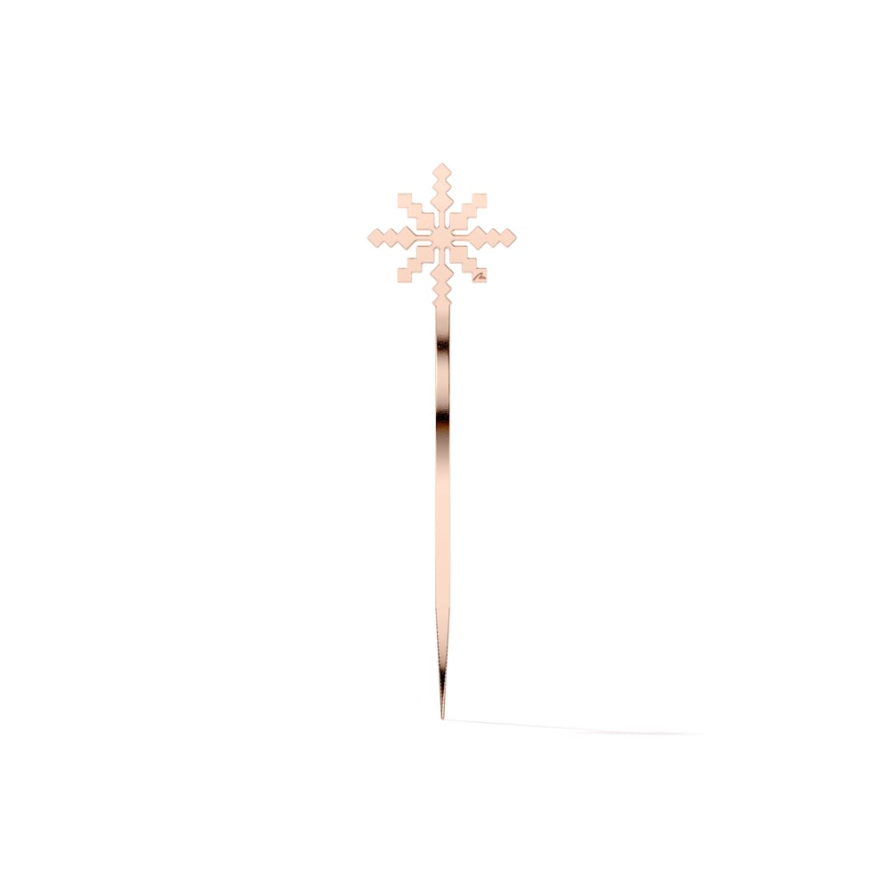 Rose gold plated brass Traditional Ray of Light bookmark