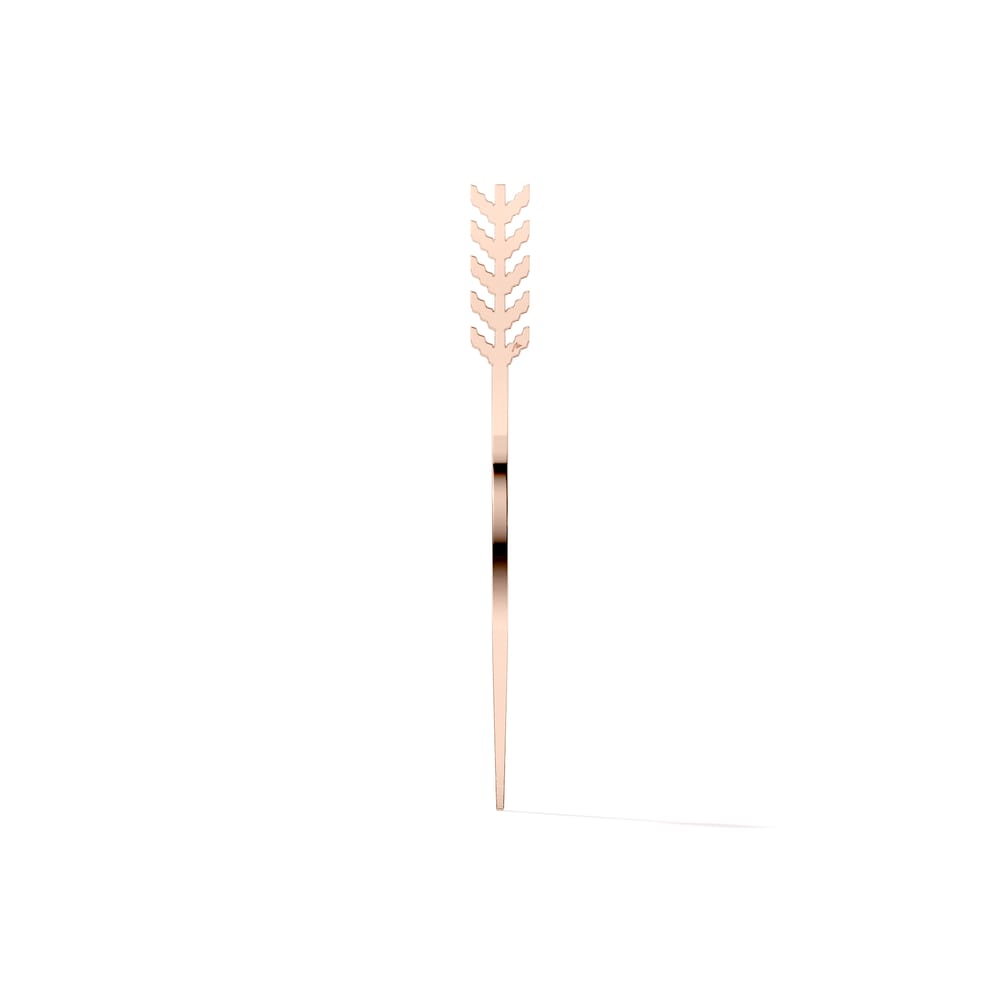 Semn de carte Spic Traditional, din alama placata cu aur roz