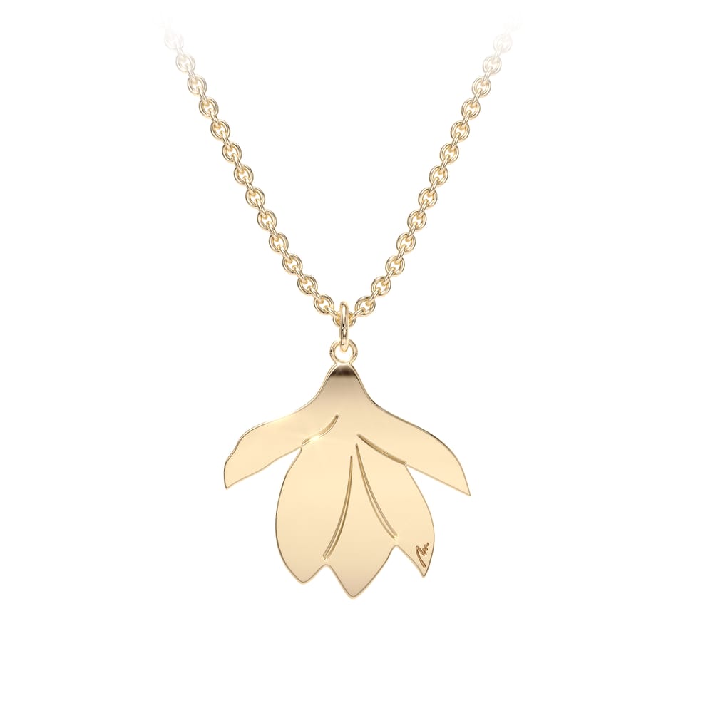 Pandantiv Magnolia, din aur galben 14 KT