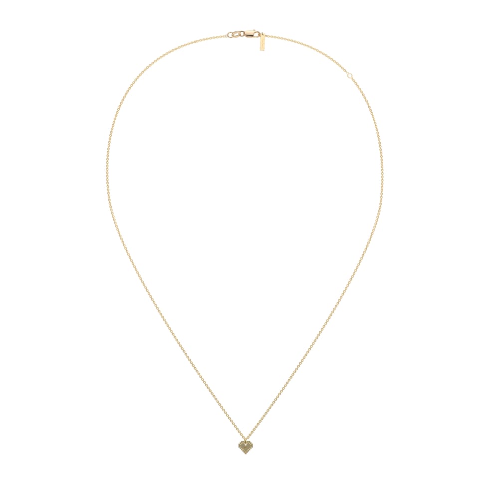 14 KT yellow gold Traditional Heart pendant