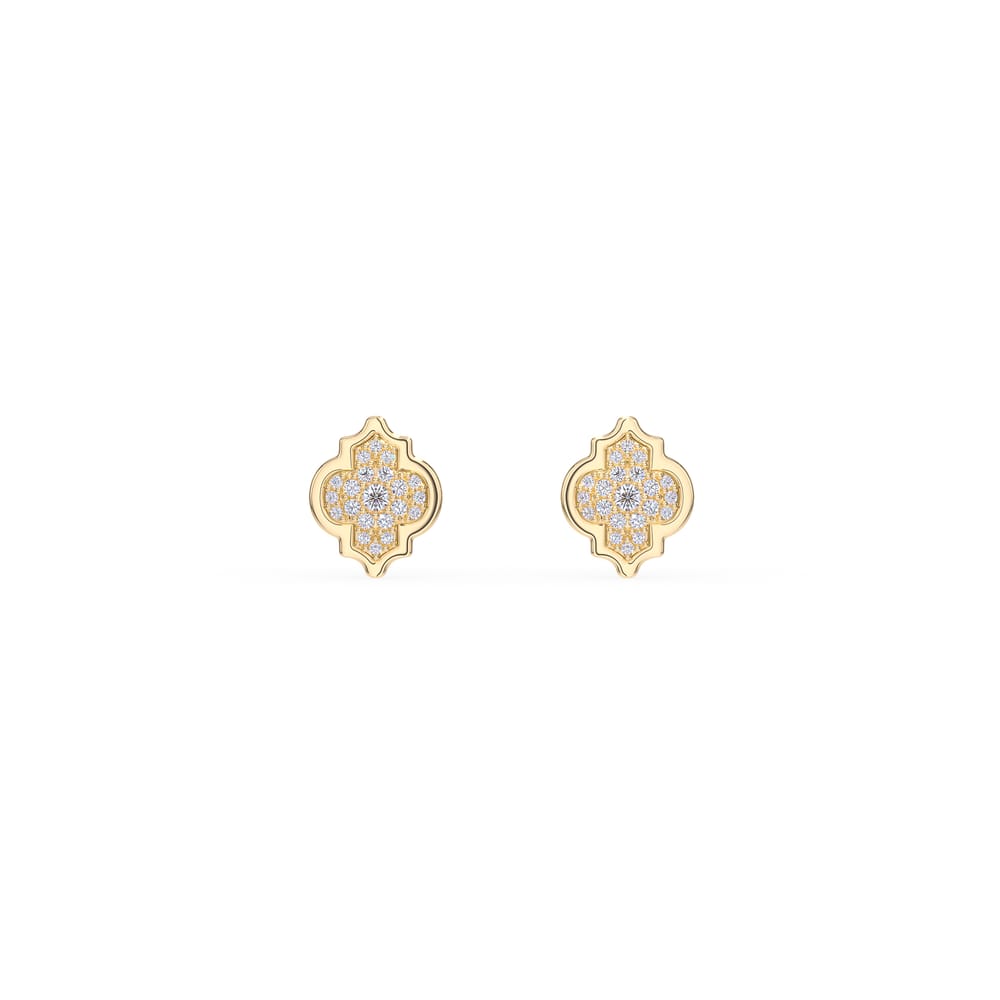 18 KT yellow gold Alaya S Diamonds 0.24 CT lab-grown diamonds earrings