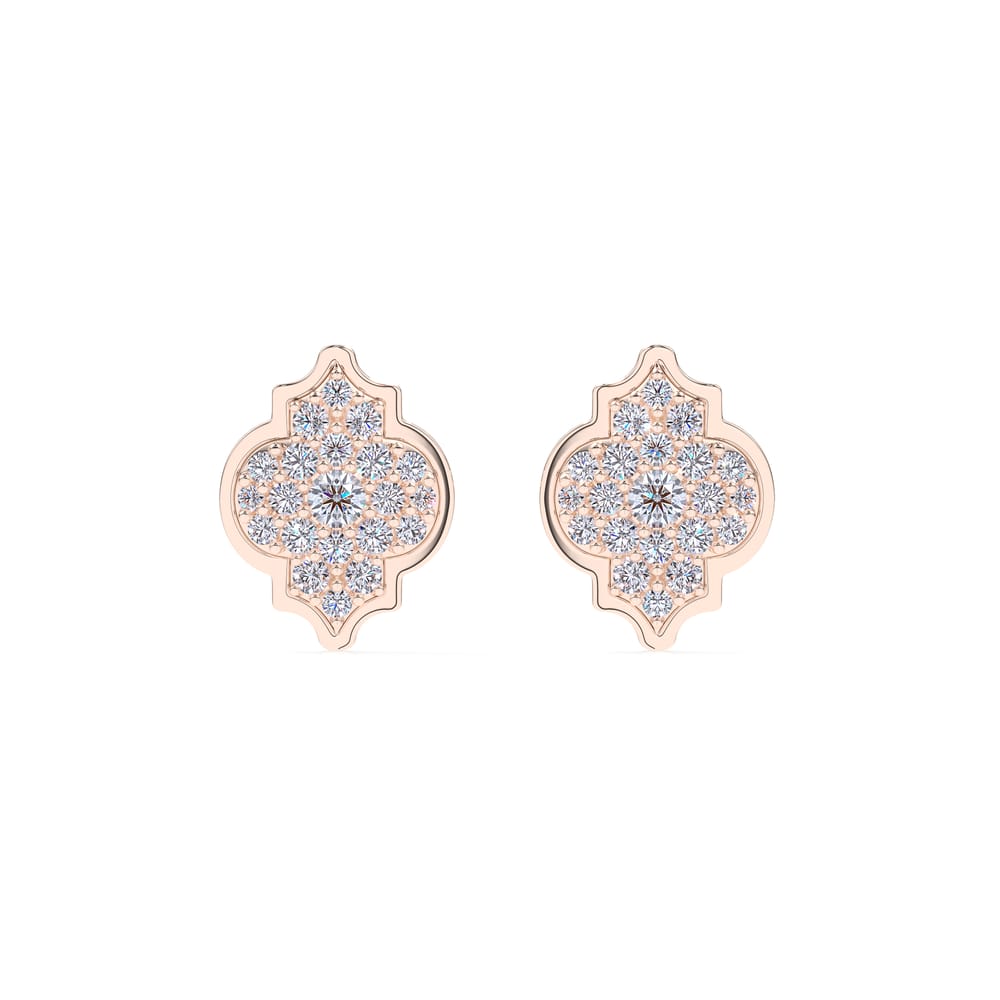 18 KT rose gold Alaya L Diamonds 2.36 CT lab-grown diamonds earrings