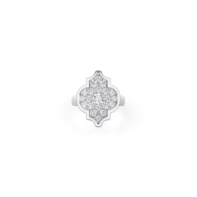 18 KT white gold Aman Pinky Diamonds, with 1.19 CT lab-grown diamonds