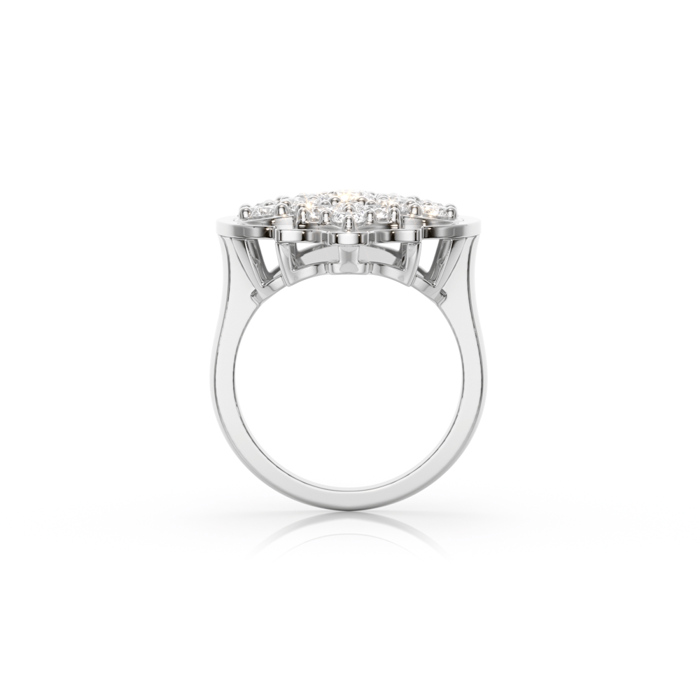 18 KT white gold Aman L Diamonds, with 2.09 CT lab-grown diamonds