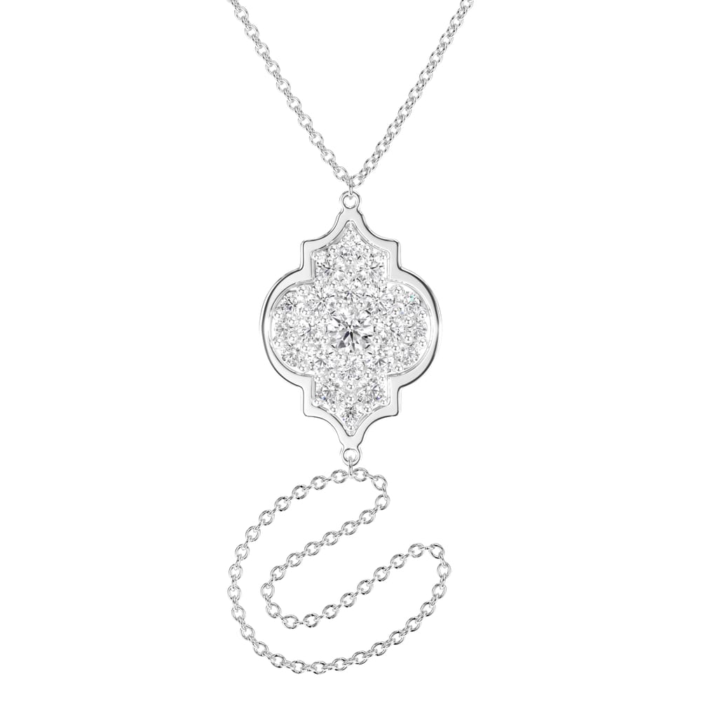18 KT white gold Amina Diamonds 1.18 CT lab-grown diamonds chain bracelet