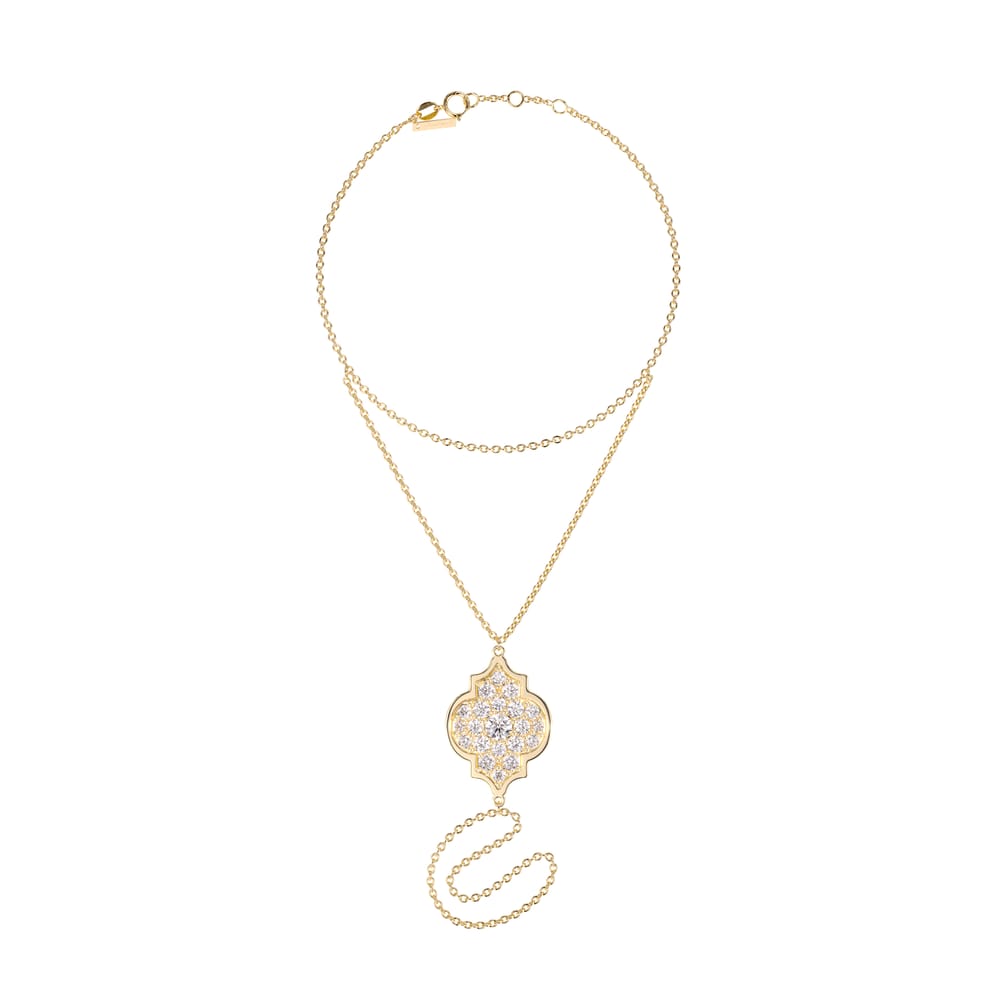 18 KT yellow gold Amina Diamonds 1.18 CT lab-grown diamonds chain bracelet