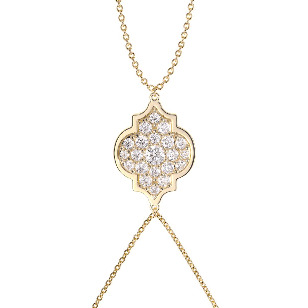 18 KT yellow gold Amina Diamonds 1.18 CT lab-grown diamonds chain bracelet