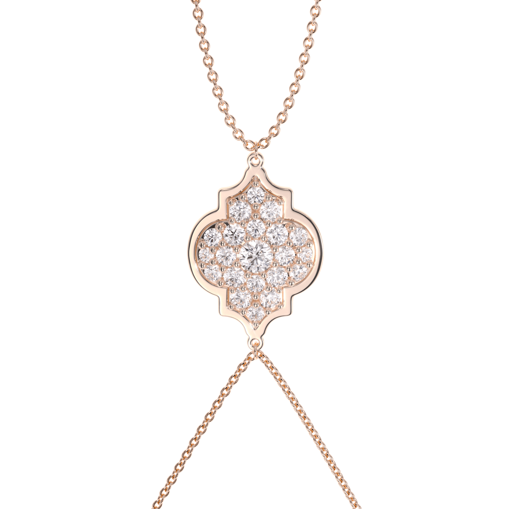 18 KT rose gold Amina Diamonds 1.18 CT lab-grown diamonds chain bracelet