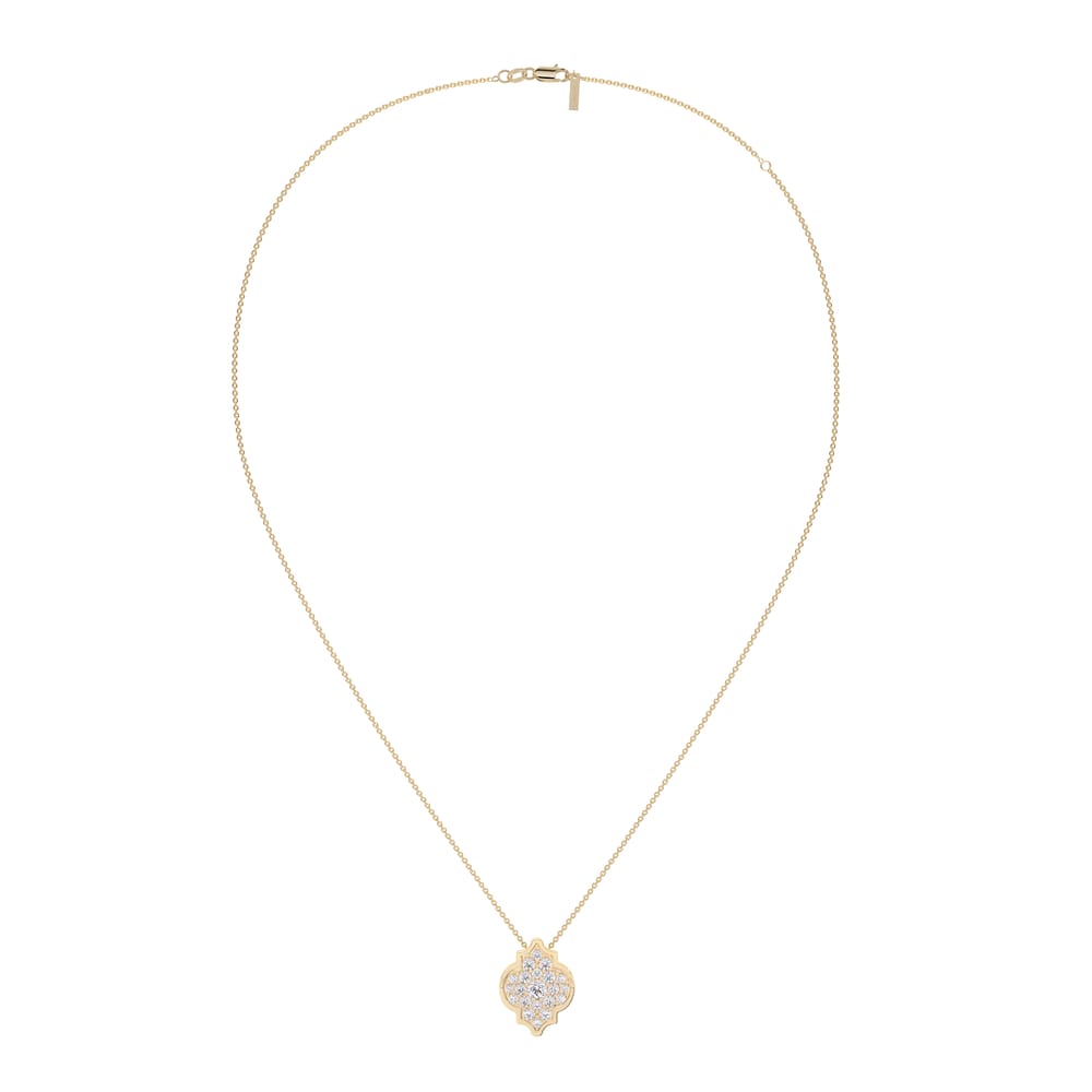 18 KT yellow gold Alaya S Diamonds 1.19 CT lab-grown diamonds necklace