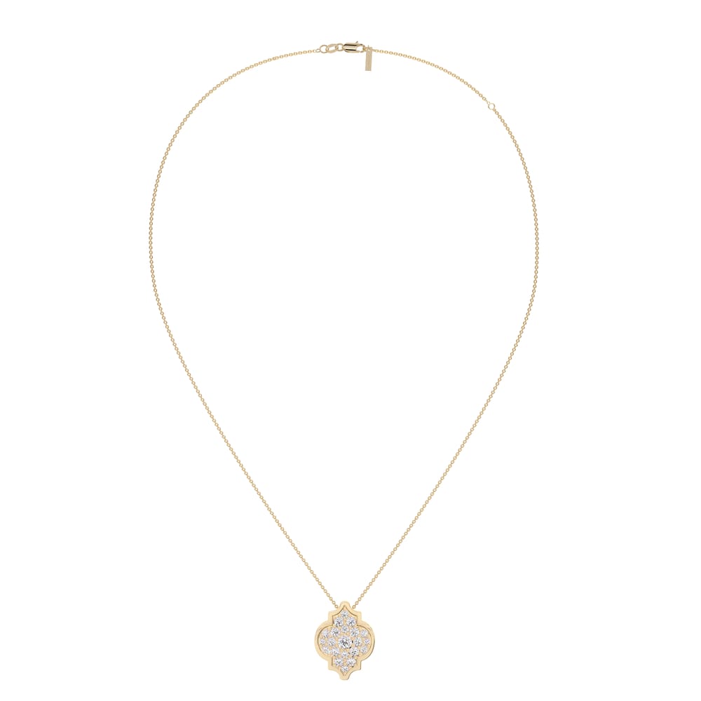 18 KT yellow gold Alaya M Diamonds 2.10 CT lab-grown diamonds necklace