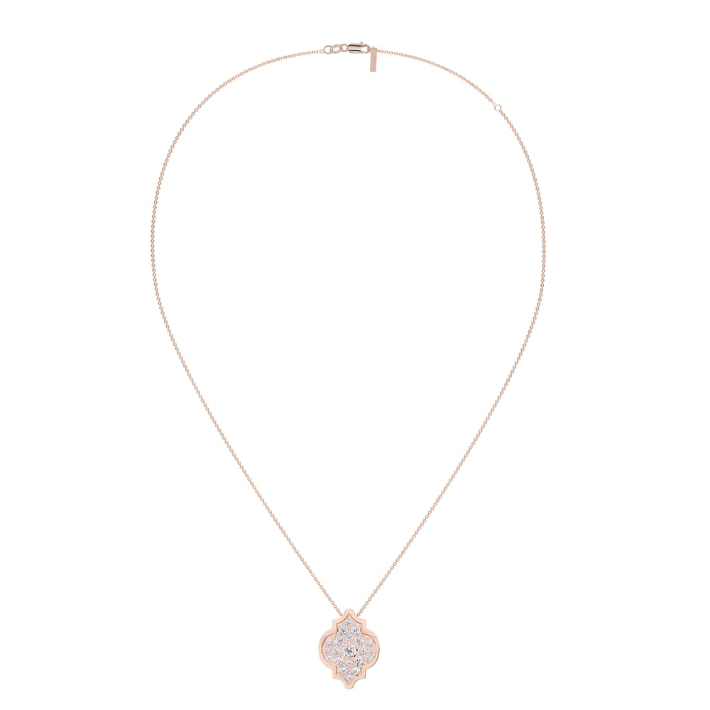 18 KT rose gold Alaya M Diamonds 2.10 CT lab-grown diamonds necklace