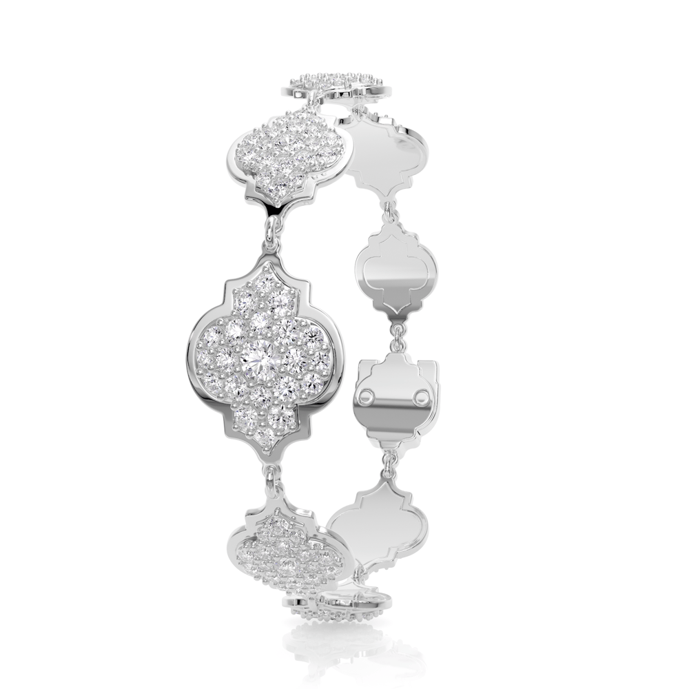 18 KT white gold Aman Diamonds 5.40 CT lab-grown diamonds bracelet