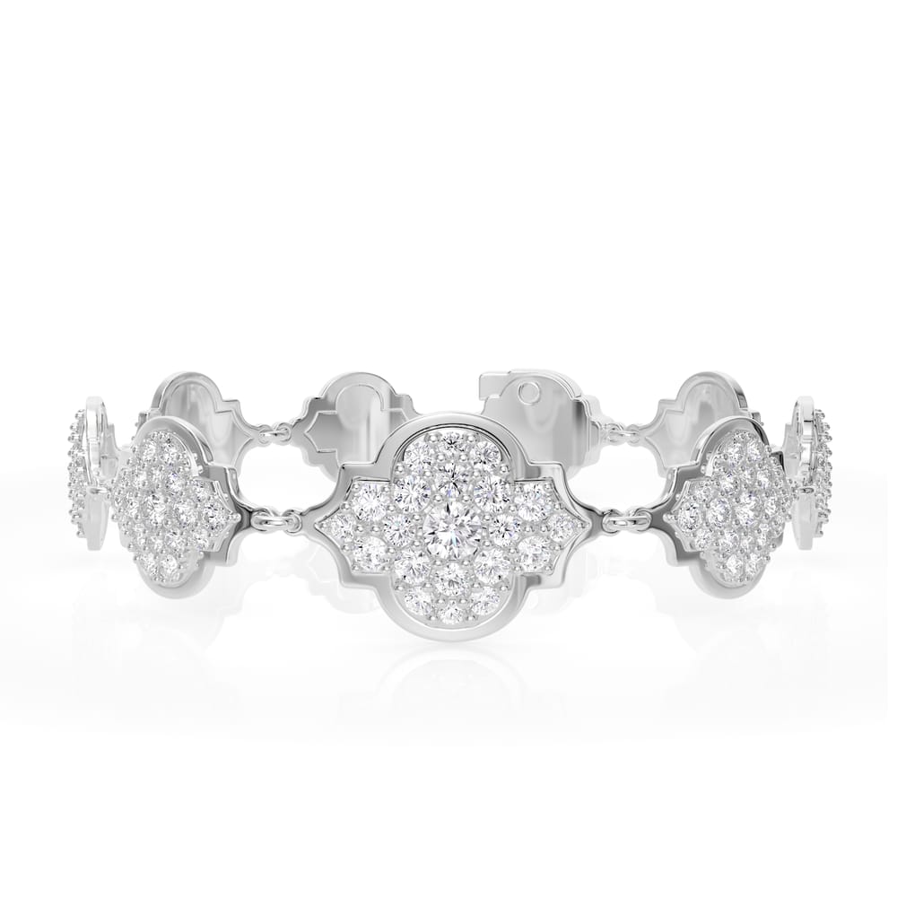 18 KT white gold Aman Diamonds 5.40 CT lab-grown diamonds bracelet