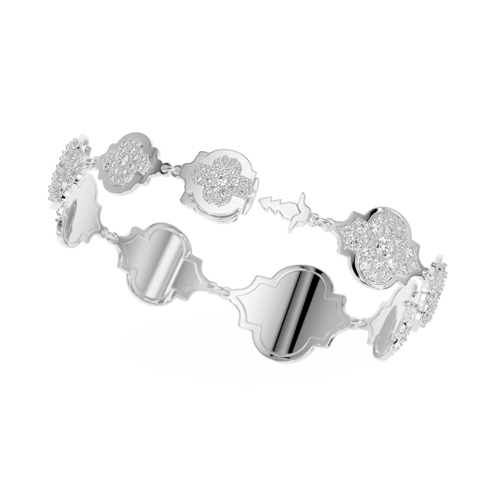 18 KT white gold Aman Diamonds 5.40 CT lab-grown diamonds bracelet