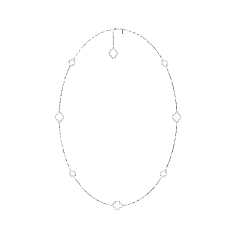 18 KT white gold Amina Diamonds 6.38 CT lab-grown diamonds necklace