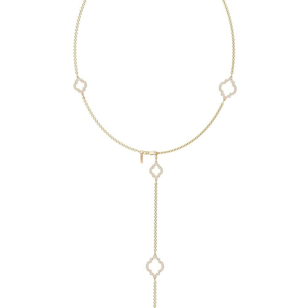 18 KT yellow gold Amina Diamonds 6.38 CT lab-grown diamonds necklace