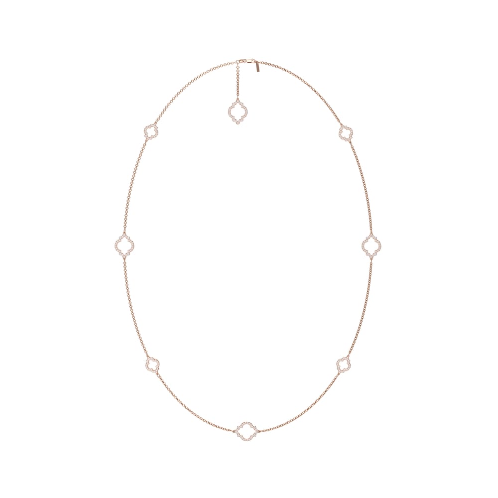 18 KT rose gold Amina Diamonds 6.38 CT lab-grown diamonds necklace