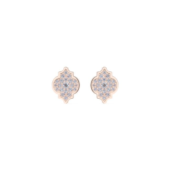 18 KT rose gold Alaya M Diamonds earrings, with 0.75 CT lab-grown diamonds