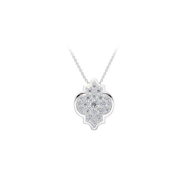 18 KT white gold Alaya S Diamonds necklace, with 0.38 CT lab-grown diamonds