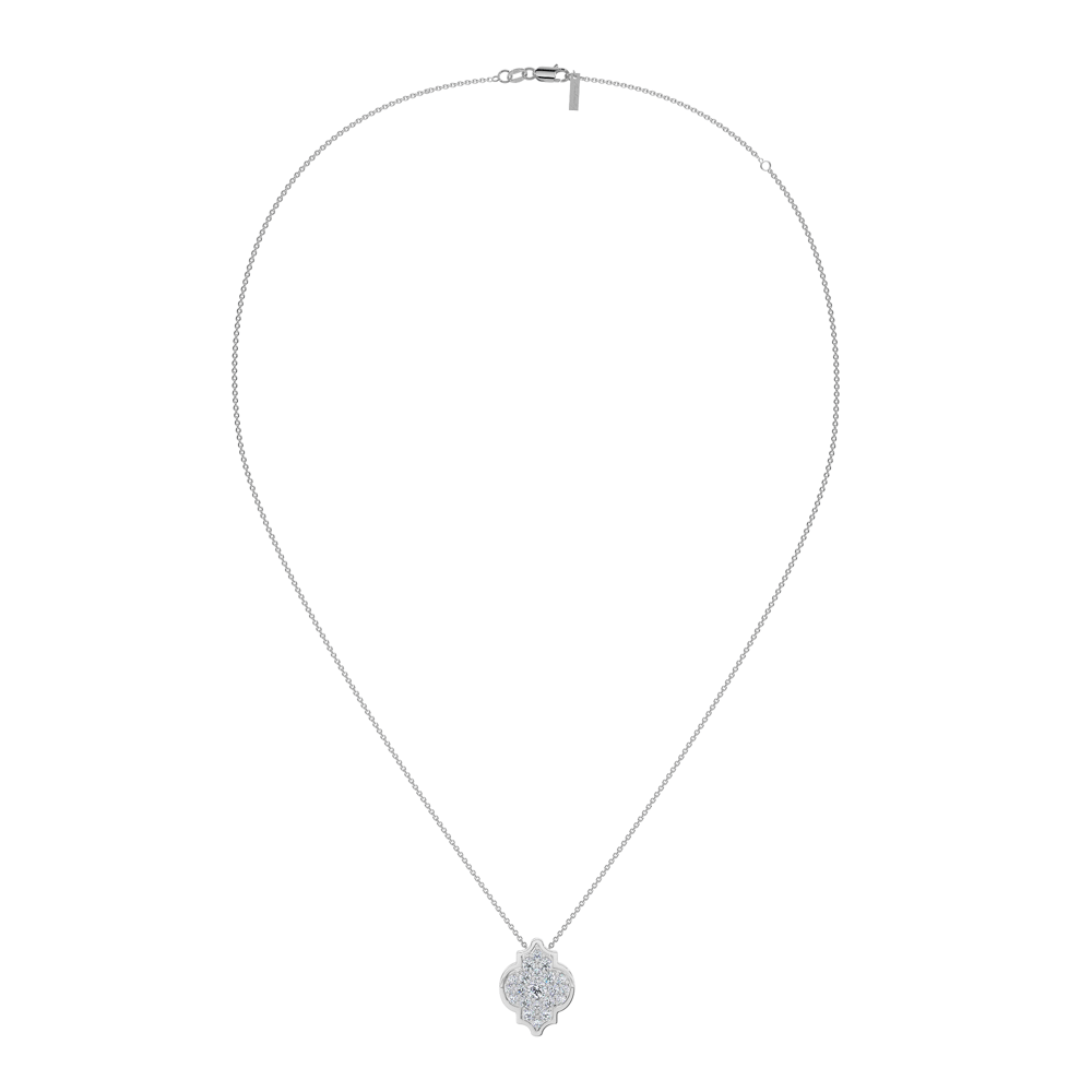 18 KT white gold Alaya S Diamonds necklace, with 0.38 CT lab-grown diamonds