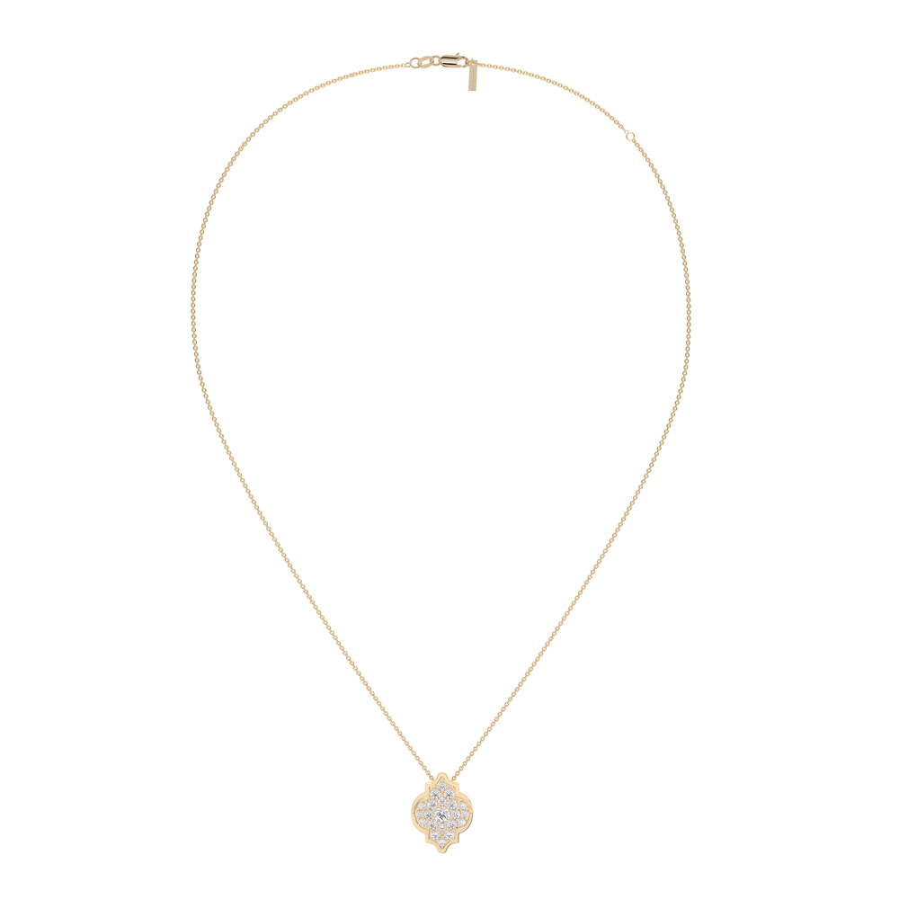 18 KT yellow gold Alaya S Diamonds necklace, with 0.38 CT lab-grown diamonds