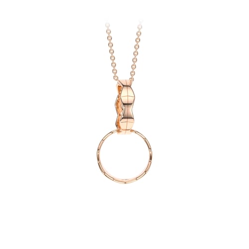 14 k Twin Infinity pendant in rose gold