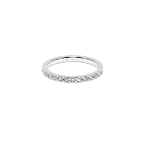 14 k white gold Tennis wedding band with 0.45 CT white diamonds