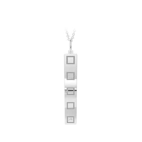 14 k white gold King pendant