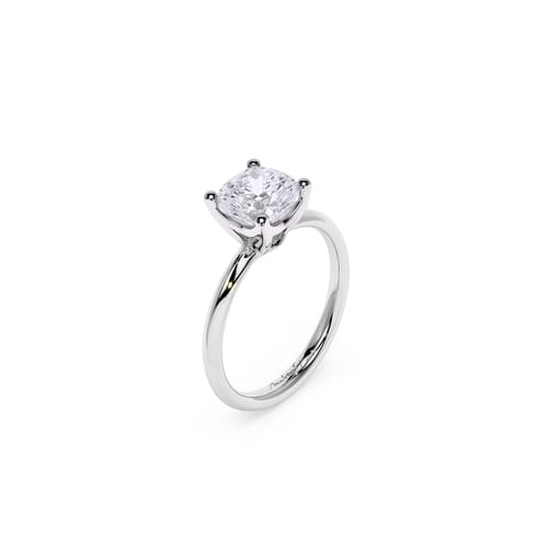 Inel de Logodna Iconic M Aur Alb 18 KT Cushion Cut LGD 1.73 CT DVS1
