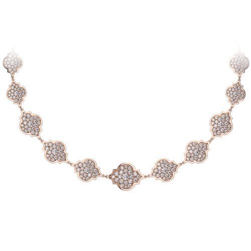 Colier Aman Diamonds, din aur roz 18 KT, cu diamante de laborator 11.60 CT