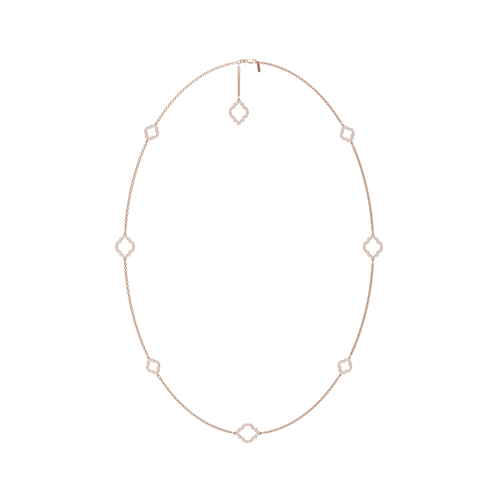 Lantisor Amina Diamonds, din aur roz 18 KT, cu diamante de laborator 6.38 CT