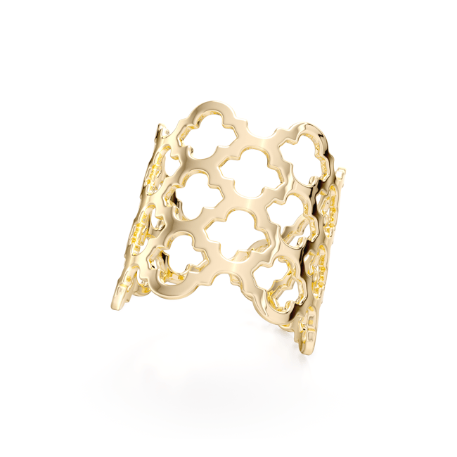 14 KT yellow gold Rania ring
