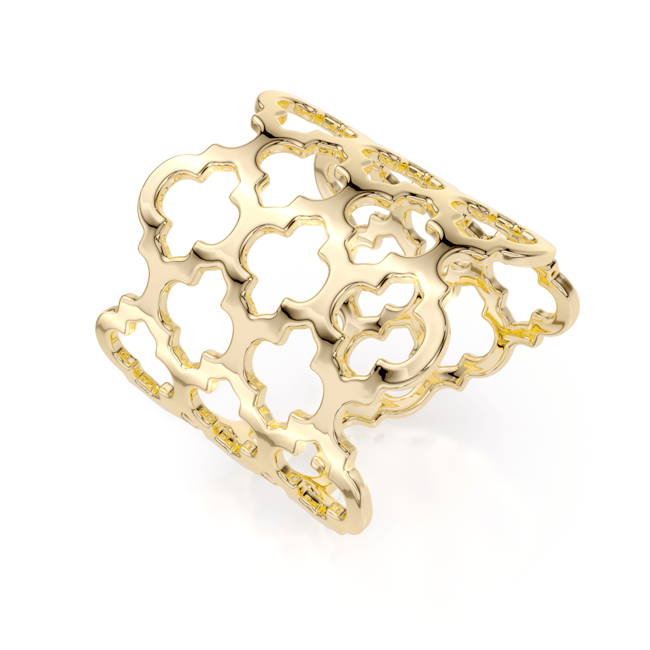 14 KT yellow gold Rania ring