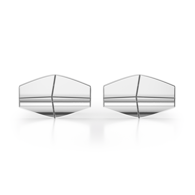 Butoni Infinity, din aur alb 14 KT