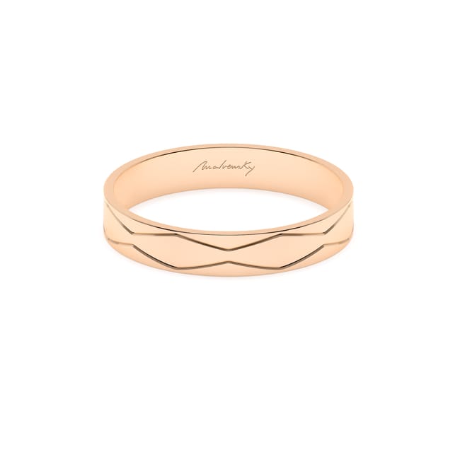 Verigheta aur roz 14 KT, medie, model Infinity Graphic