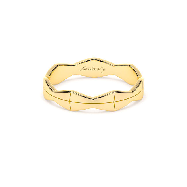 Verigheta aur galben 14 KT, medie, model Infinity