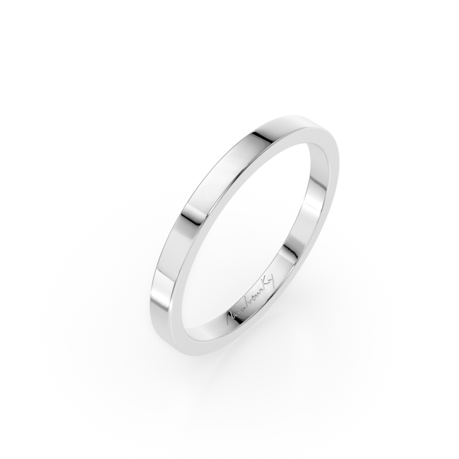 Verigheta simpla din aur alb 14 KT, subtire, Passion