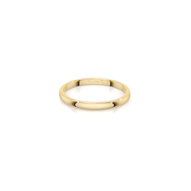Verigheta simpla din aur galben 14 KT, subtire, Iconic