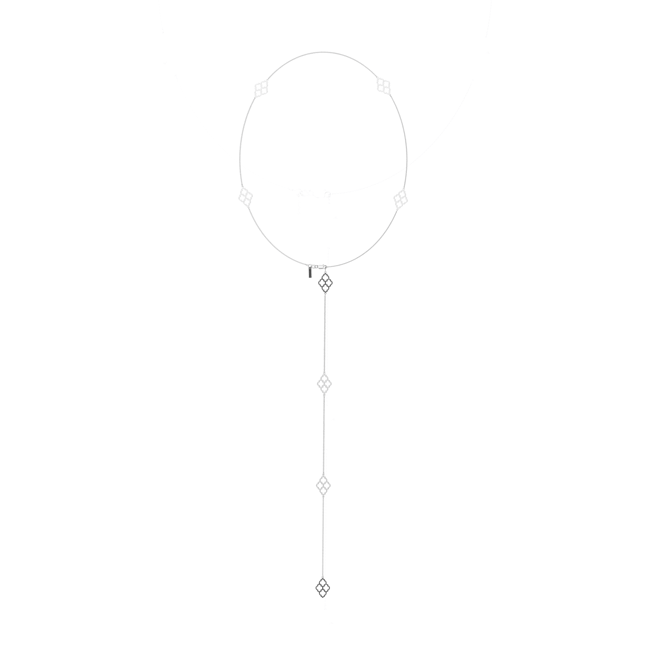 14 KT white gold Amal necklace