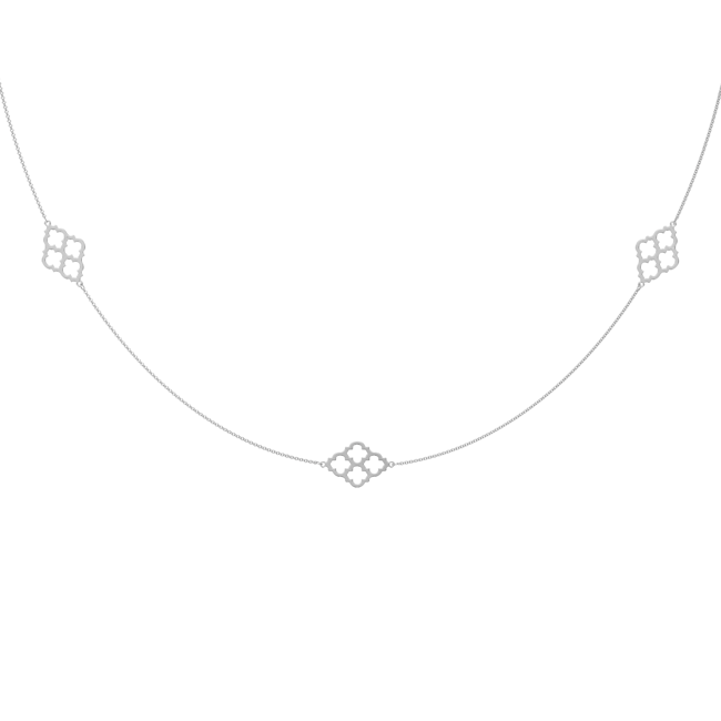 14 KT white gold Amal necklace