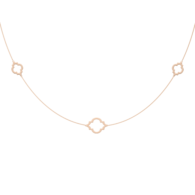 14 KT rose gold Amina necklace